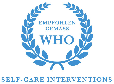 Empfohlen gemäss WHO Self-Care Guidelines 21 und 22